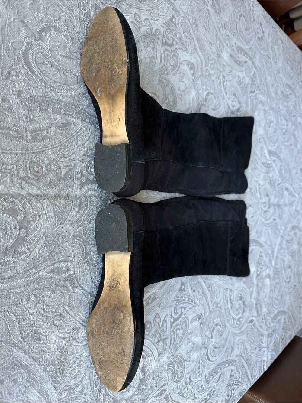 Banana Republic Black Over-the-Knee Suede Boots